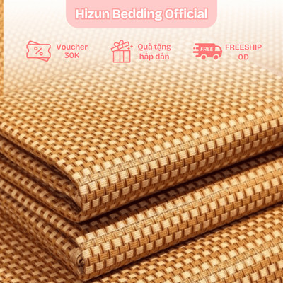 Chiếu mây điều hòa lót lụa mềm mịn, thoáng khi - chiếu trải giường đủ kích thước ND29