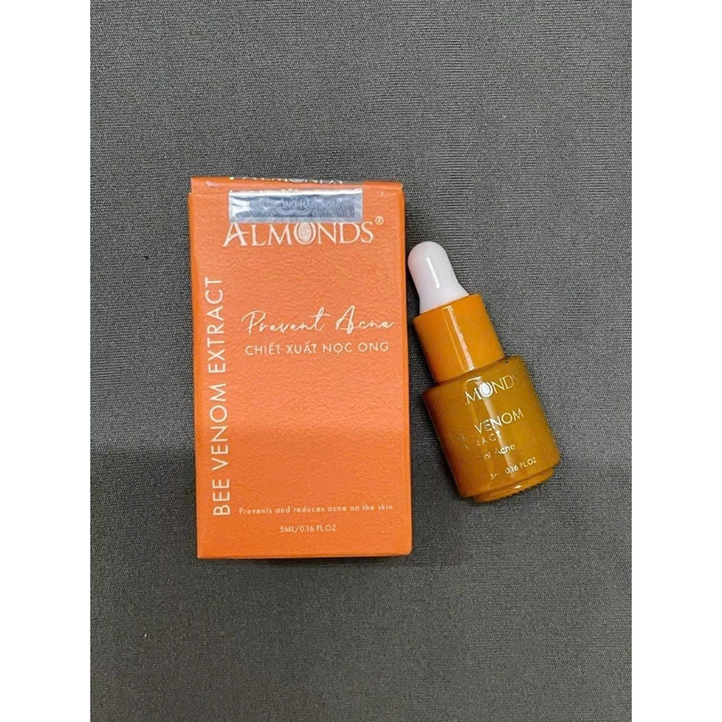 Serum mụn tinh chất nọc ong ALMONDS -5ml giúp giảm mụn, giảm bã nhờn