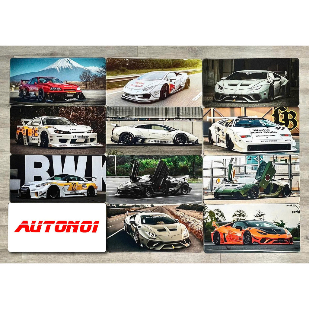Phụ kiện chống trượt chủ đề siêu xe MiniGT thảm lót kích thước 30x60cm Autono1