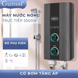 Máy nước nóng trực tiếp có bơm tăng áp, máy làm nước nóng trực tiếp làm nóng nhanh, tùy chỉnh nhiệt độ 30-55 độ