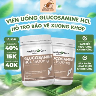 Viên uống bổ xương khớp Glucosamine HCL 1500mg Healthy Care của Úc 400 viên