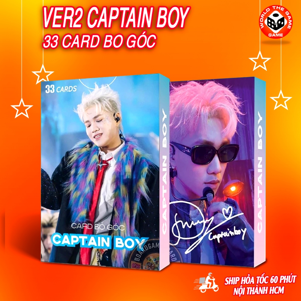 Ảnh CAPTAIN BOY 33 Tấm Ảnh có chữ ký - Card bo góc Photocard Hình Ảnh Sắc Nét