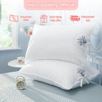 [ TẶNG vỏ gối ] Ruột Gối Thơm Larvernder Bông Kháng Khuẩn Chống xẹp kích thước 45x65