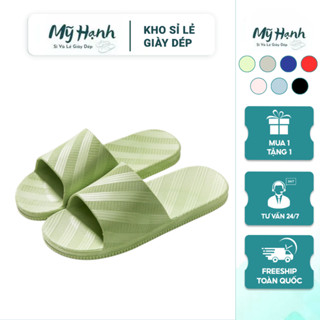  Dép Nam Nữ đi trong nhà vân kẻ chéo chống trơn trượt trong phòng tắm đi trong văn phòng khách sạn SPN14 