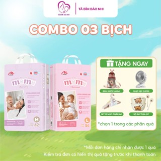 [COMBO 3 BỊCH TẶNG QUÀ] Bỉm Tã Momo Diamond Bản Mới, Bỉm Dán/Quần Cho Bé Full Size