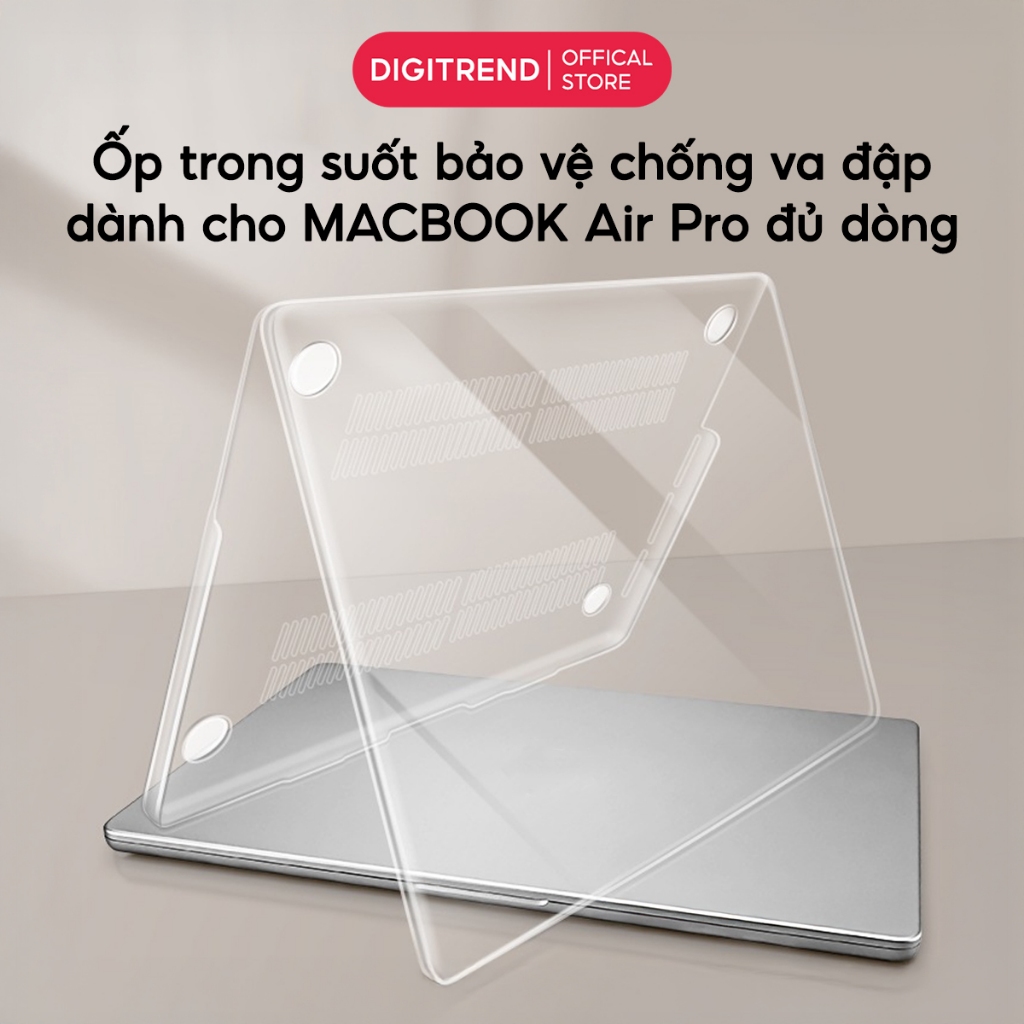 Case ốp Mácbook trong suốt Air 13.6 M2M3 . Ốp lưng bảo vệ Mácbook  đủ dòng Air /Pro 13-16 inch