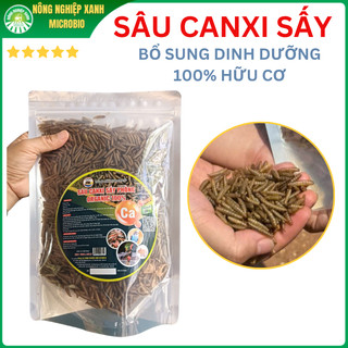 Sâu Canxi Sấy Phồng - Thức Ăn Chăn Nuôi Siêu Dinh Dưỡng Cho Chim,Cá,Gà - Vật Nuôi - Gói 200g