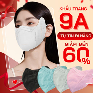 (TẶNG 10 CÁI) Thùng 310 cái Khẩu trang 9A DENTAL 5 lớp Kháng Khuẩn,Form rộng chống nắng và tia uv Khắc tinh của Mùa Hè
