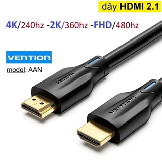 Dây HDMI 2.1 Vention AAN hỗ trợ độ phân giải 4K/240Hz, 2K/360Hz, 1080P/480hz -Bảo Hành 6 tháng