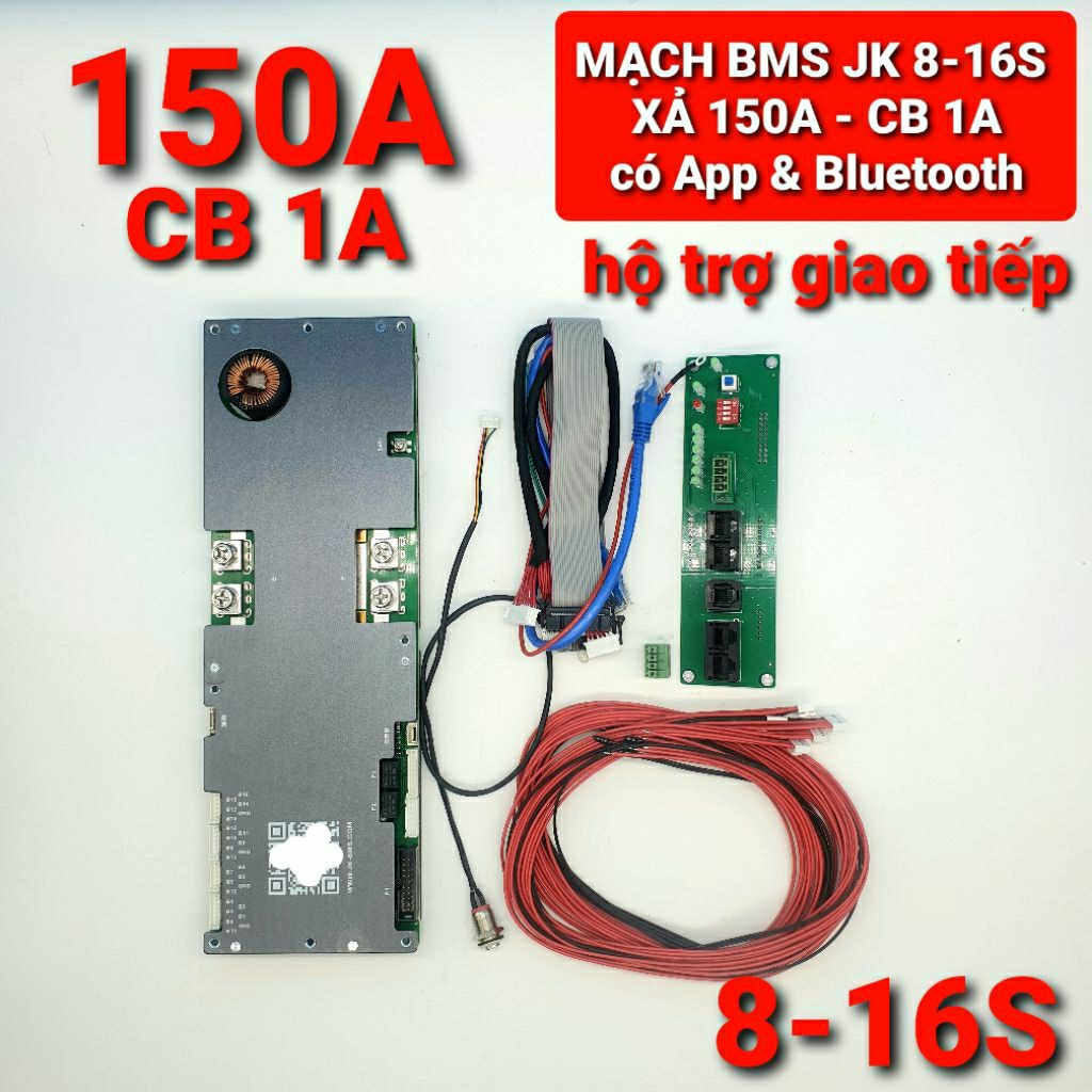 Achun - 8-16S GIAO TIẾP - MẠCH JK BMS 100A ĐẾN  200A CÓ GIAO TIẾP DÒNG CÂN BẰNG ĐẾN 2A