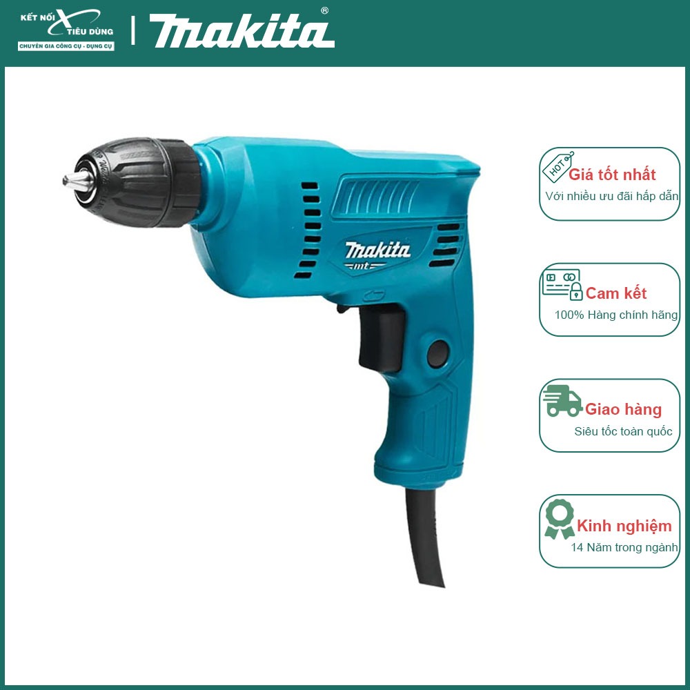 Máy khoan Makita M0601B | M0600B - Đầu kẹp 10mm Kết Nối Tiêu Dùng