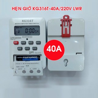  Công tắc hẹn giờ bật tắt điện Kg316T 40A 220v LWR 16 chương trình công suất lớn timer hẹn giờ rơ le hẹn giờ 