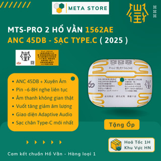 [ New Version ] Tai Nghe Bluetooth MTS-Pro 2 Hổ Vằn 1562AE Chống Ồn ANC 45DB - Xuyên Âm - Âm Thanh Không Gian