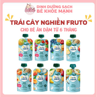  Hoa quả nghiền Fruto Nga cho bé từ 4 tháng bổ sung vitamin dưỡng chất 90g 