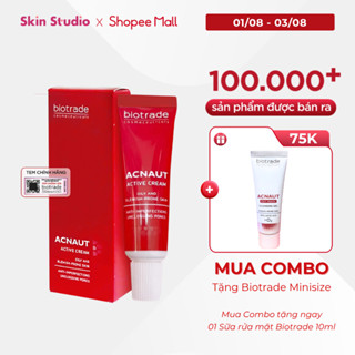 [ĐỘC QUYỀN] Kem chấm mụn 5ml Biotrade Acnaut Active Cream/Lotion giảmmụn nội tiết