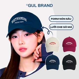 Mũ/nón lưỡi trai Form mềm GulBrand nam nữ lòng sâu vải kaki Hàn thêu VIETNAMESE Full Tag Box