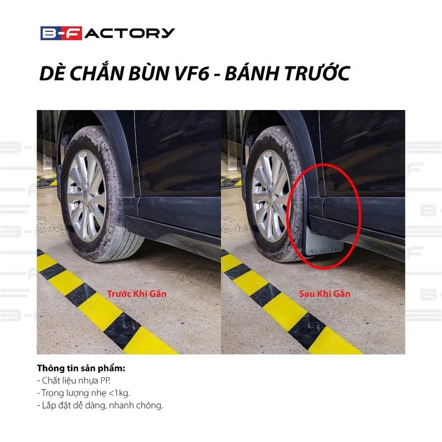 [VF6] Dè chắn bùn cho Vinfast VF6 B-Factory