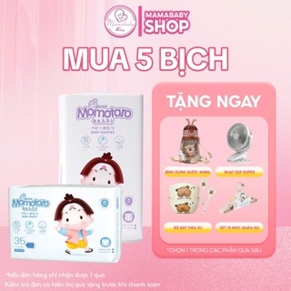 [Combo 5 Bịch Tặng Quà] Tã Bỉm Momotaro Chính Hãng, Bỉm Dán/Quần Siêu Mỏng Cho Bé Full Size