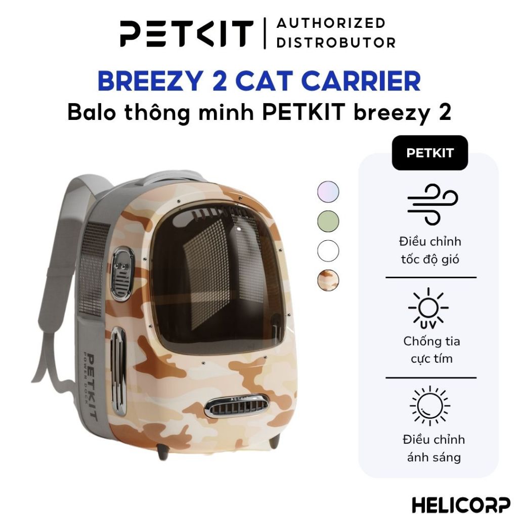 Balo Phi Hành Gia Cho Mèo Petkit Breezy Dome 2 new 2026 - HeLiCorp