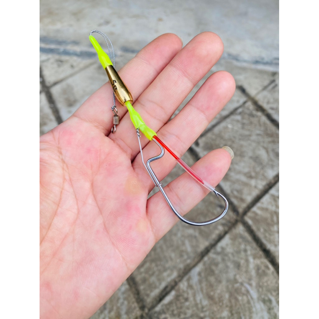 Lưỡi câu cá nhái treo kiểu Thái Lan, thép trắng không rỉ 1.8ly dài 5cm - Lure Fishing - Bắt Cá, Đi C