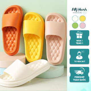  Dép bánh mì Dép Nam Nữ quai ngang CHAO đế hình trám,siêu êm chất liệu EVA nhẹ bền đẹp chống trơn tuyệt đối SP18 