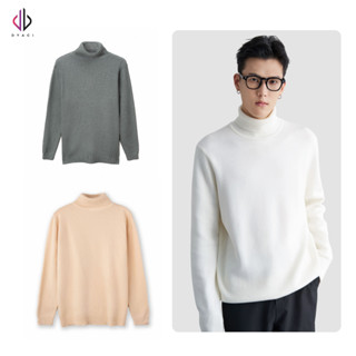 Áo Len Nam Nữ Cổ Lọ Quàng Châu Form Basic DYACI Kiểu Hàn Quốc Nam Nữ Thu Đông Ấm Sweater  AL83