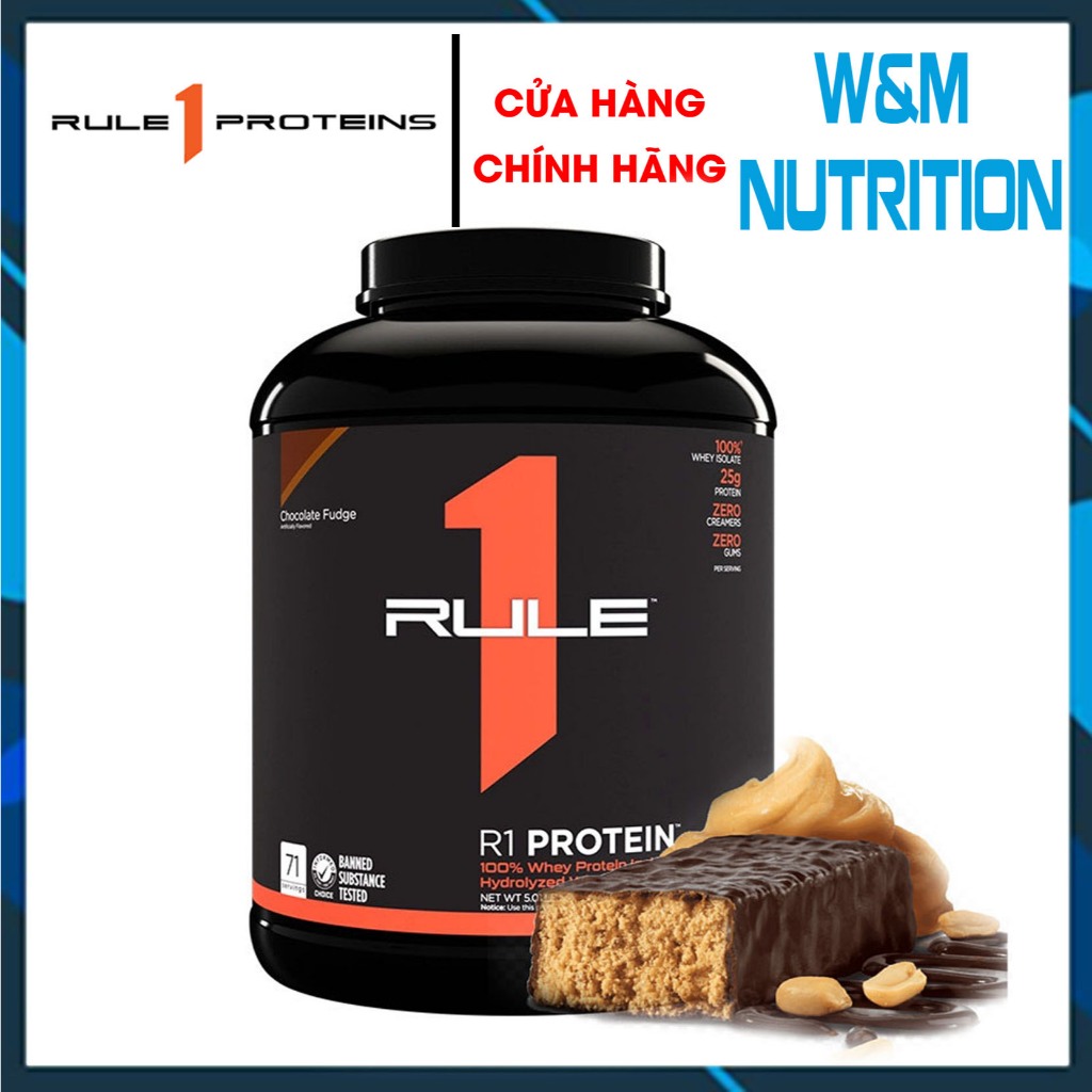 SỮA TĂNG CƠ RULE 1 PROTEIN 5LBS PEANUT BUTTER - Whey Protein ISOLATE & HYDROLYZED WHEY