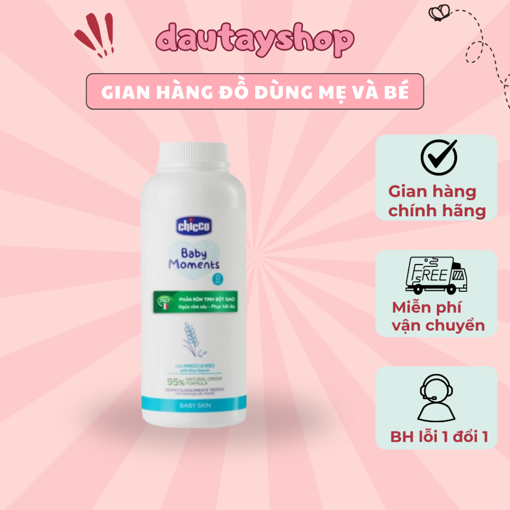 Phấn rôm tinh bột gạo 150gr Chicco