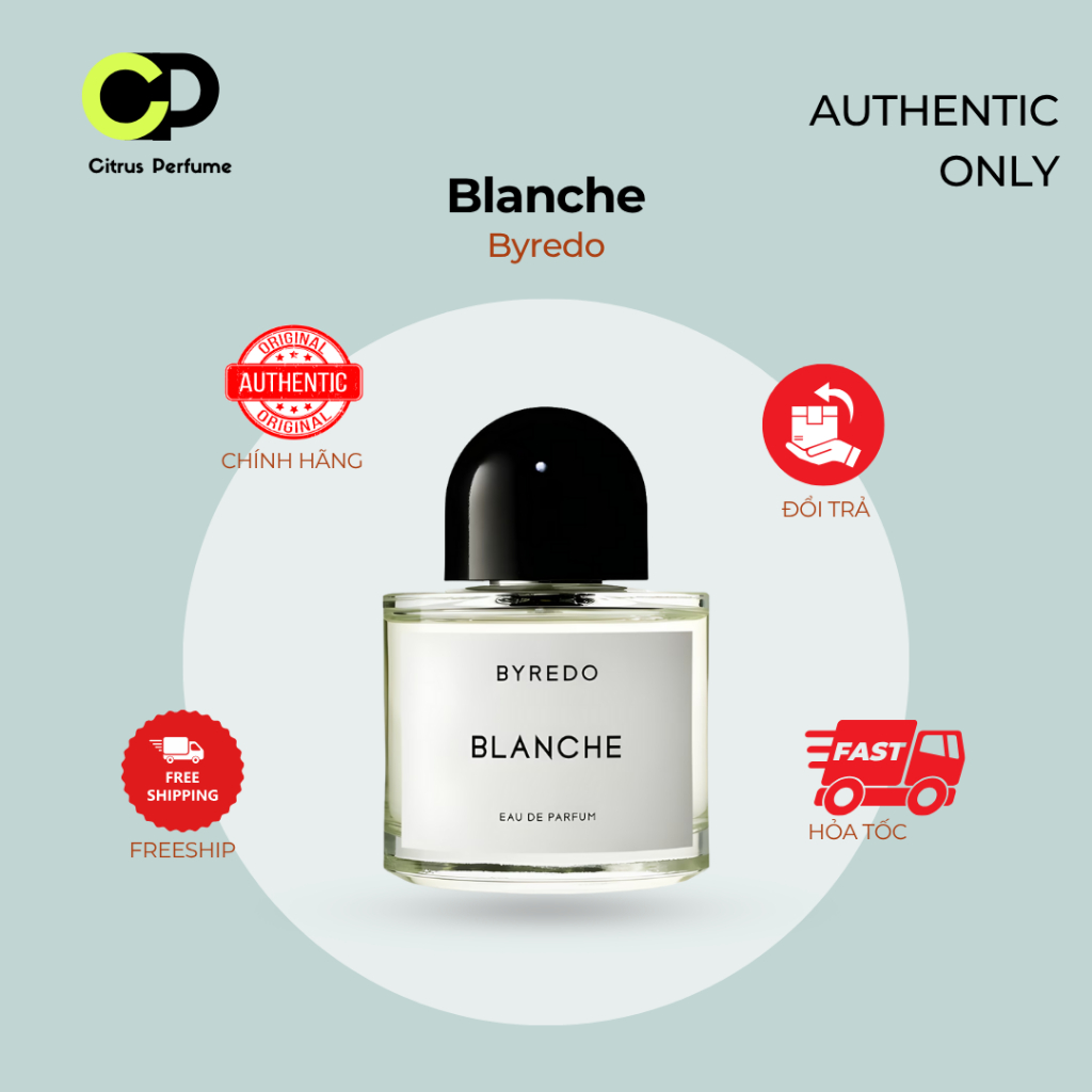 10ml Byredo Blanche | Nước hoa nữ | Citrus Perfume