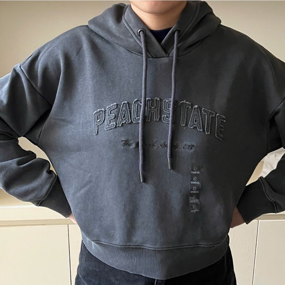 Áo hoodie nữ SPAO PEACHSTATE dáng rộng SPMHE49G40