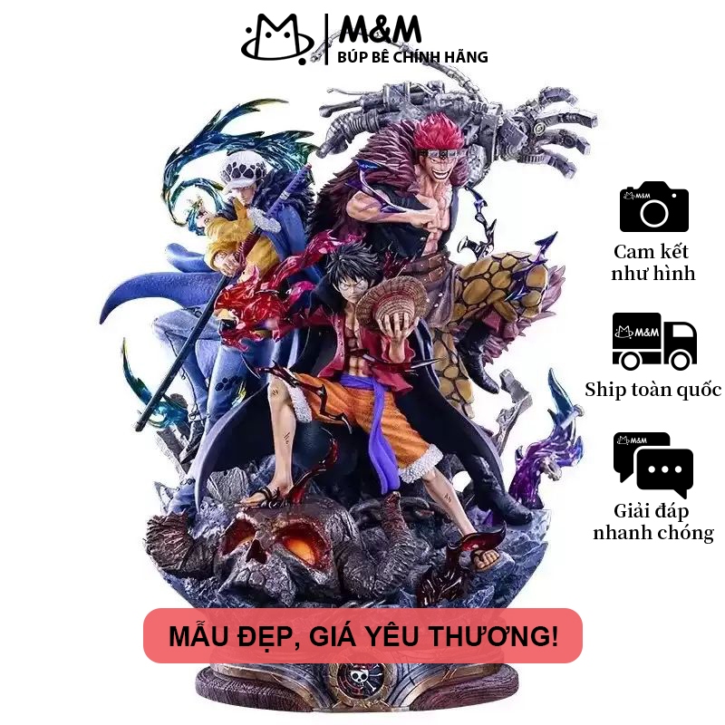 Figure 3 Đội Trưởng ONE PIECE 20cm - Luffy Kid Law - Mô Hình Siêu Ngầu -Hà Nội