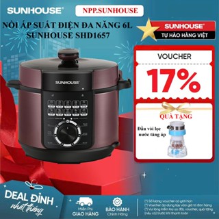 NỒI ÁP SUẤT ĐIỆN ĐA NĂNG SUNHOUSE SHD1657 6 Lít