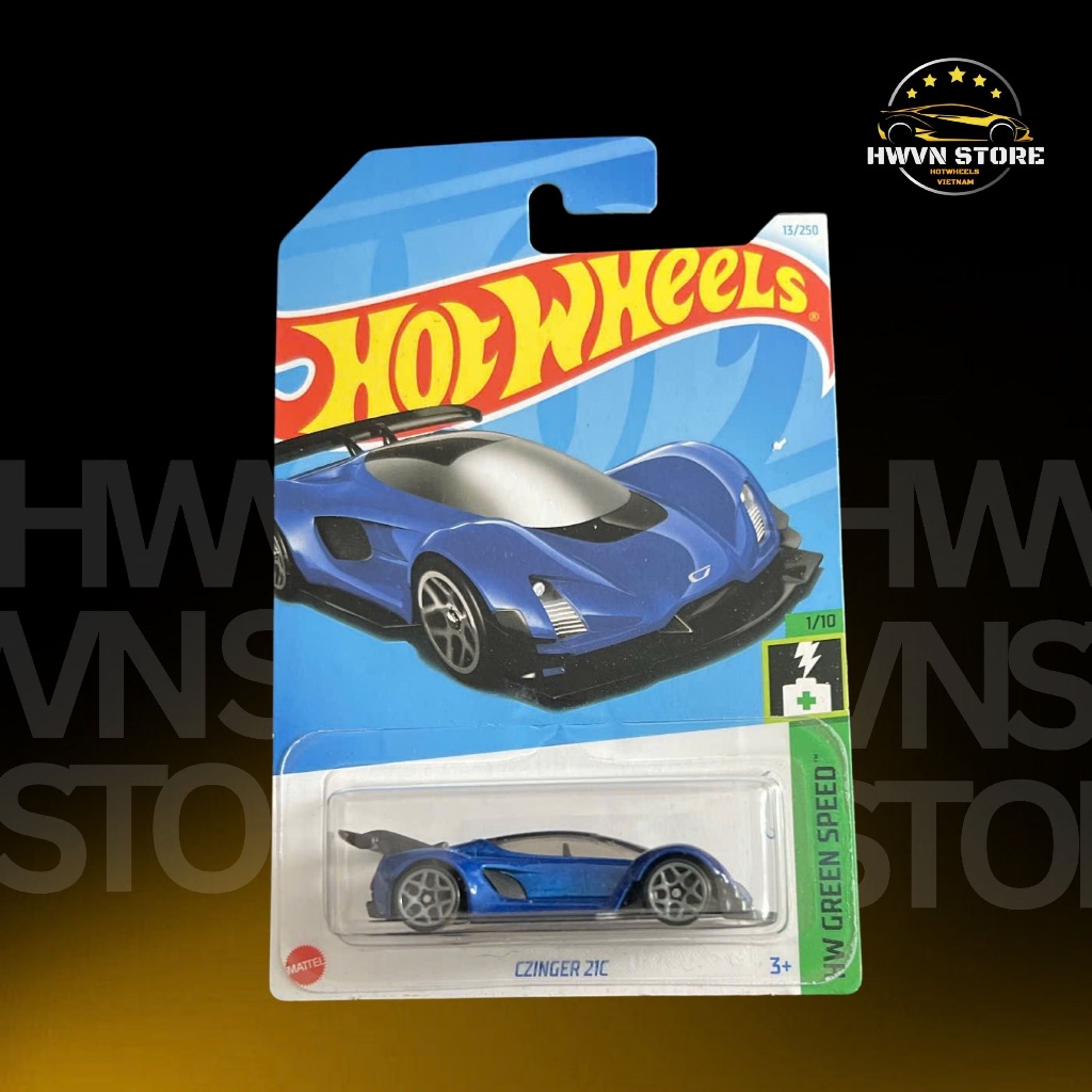 Xe mô hình Hotwheels Czinger 21C màu xanh