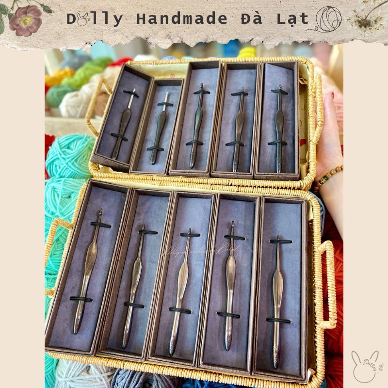 Kim móc Jinlan gỗ nguyên khối phiên bản mới nhất, kim móc gỗ size kim 7mm, 8mm, 9mm, 10mm, 12mm, 15m