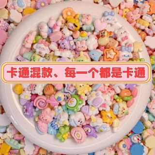 Charm hoạt hình phụ kiện bằng nhựa cartoon mặt phủ bóng, trong xuyên thấu, charm dễ thương ốp điện thoại diy thủ công