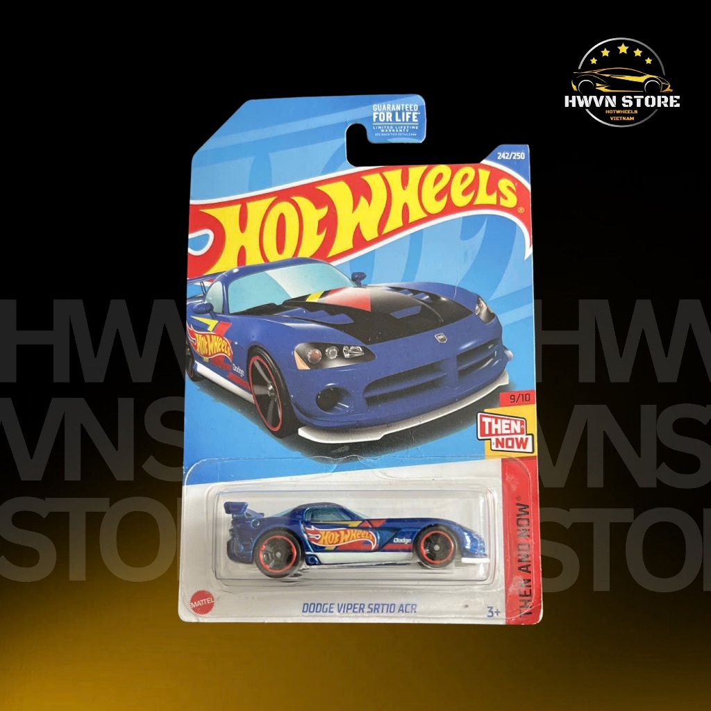 Xe mô hình Hotwheels Dodge Viper ACR màu xanh