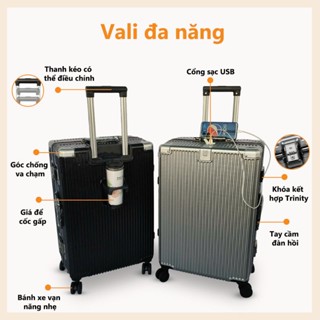 Vali du lịch, Vali khung nhôm cao cấp,Vali học sinh, Chống trầy xước,Vali USB,Vali size20/24/28