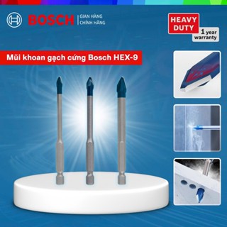 Mũi Khoan Gạch Cứng Bosch Hex-9, Chuôi Lục Giác, Công Nghệ Carbide Bền Gấp 10, Chính Hãng