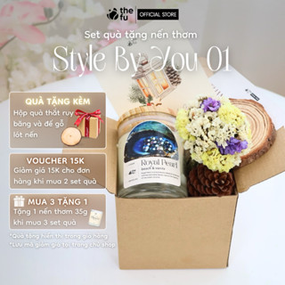  Nến thơm thư giãn Thefu Cao Cấp Quà Tặng Sinh Nhật Mùi Royal Pearl Hương Sang Trọng Tinh Tế 120G 