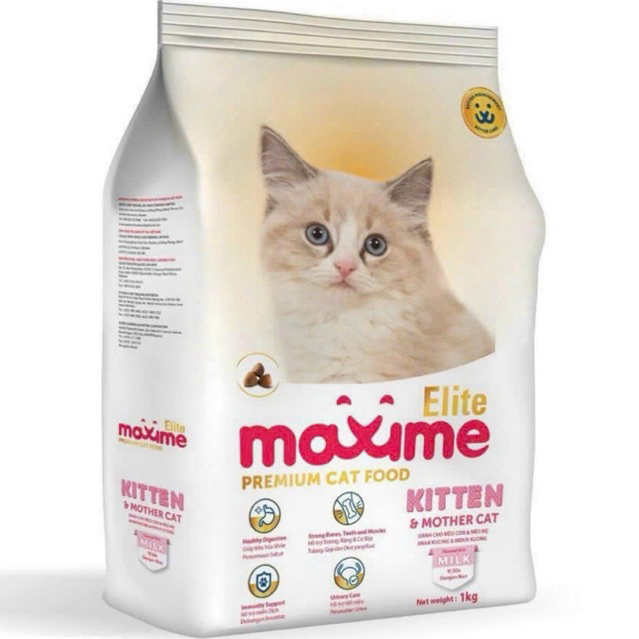 Thức Ăn Cho Mèo Con Và Mèo Mẹ Mang Thai Maxime Elite Mother & Kitten - Hạt cho mèo Maxime vị sữa gói