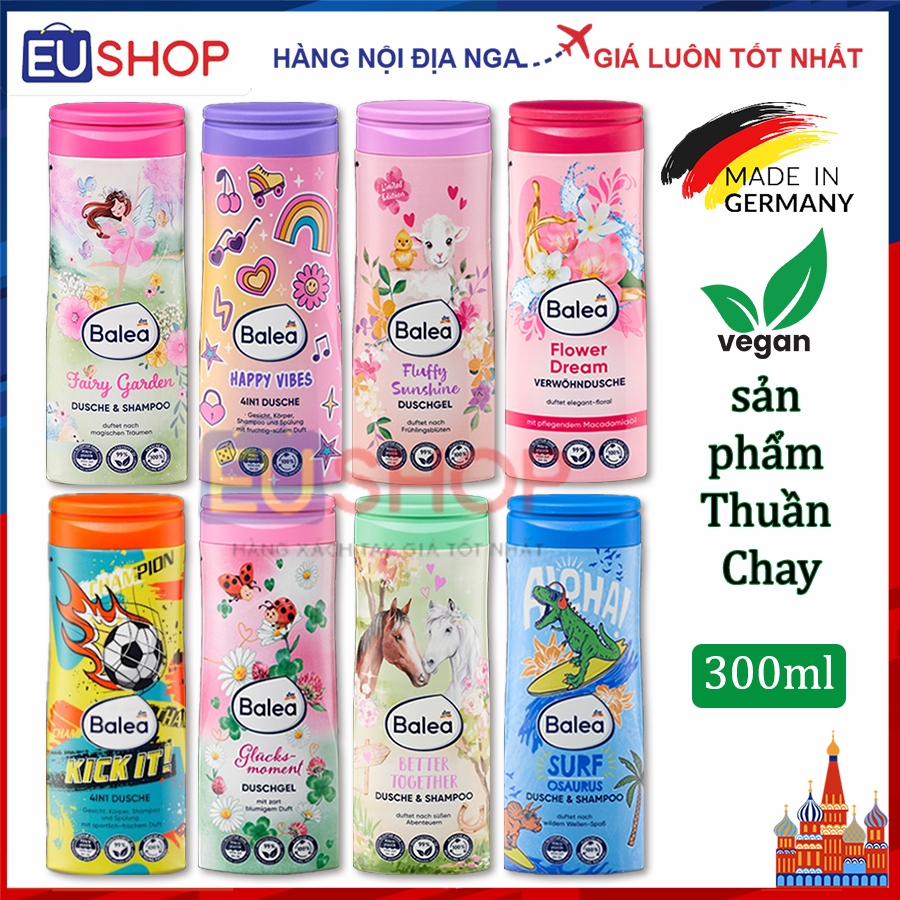 Sữa tắm gội thuần chay Balea Đức cho bé từ 3 tuổi