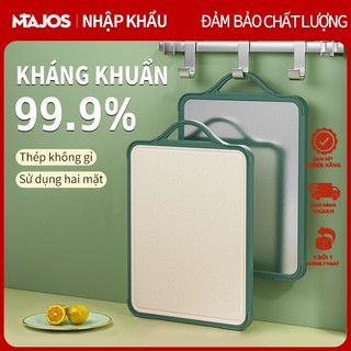  Thớt inox 304 Kháng Khuẩn 2 Mặt Mặt Sau Nhựa PP kháng khuẩn Có Tay Cầm Chống ẩm mốc khe chống tràn 