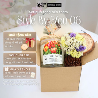  Nến thơm thư giãn Thefu Cao Cấp Quà Tặng Sinh Nhật Mùi Tulip Garden Hương Sang Trọng Tinh Tế 120G 