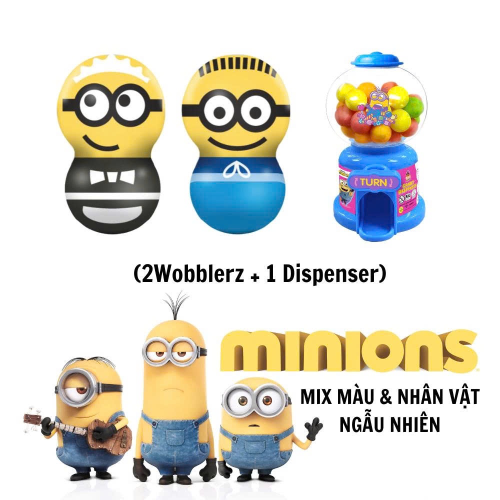 Kẹo dẻo hạt đậu wobblerz và kẹo dispenser Minions