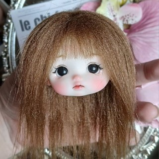 Tóc Len rời cho búp  bê 16cm và 17cm   chỉ tóc ko gồm búp bê  búp bê bánh gạo mũ tóc đội đầu cho búp bê 17cm baboliy 