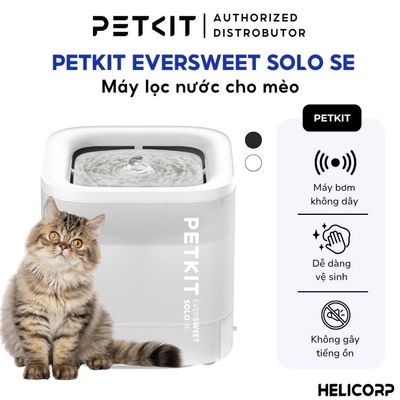 Máy Lọc Nước Cho Chó Mèo, Máy Uống Nước Bơm Không Dây Petkit EVERSWEET SOLO SE（WIRELESS PUMP) - HeLiCorp