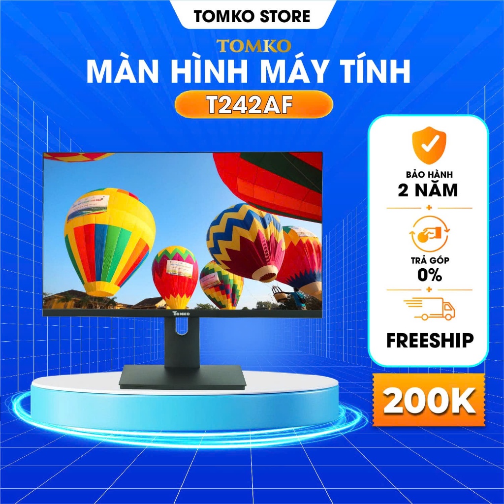 Màn hình máy tính Tomko T242AF 24 inch full viền IPS 144Hz, Tomko Monitor hàng chính hãng, bảo hành 