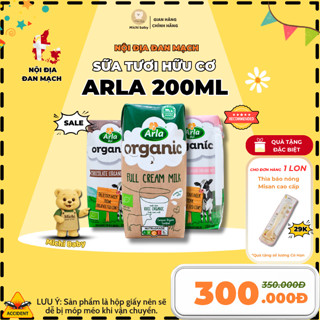 Michibaby - 1 Thùng 12 Hộp Sữa Tươi Hữu Cơ Arla Đan Mạch 200ml - Michi Baby MC740