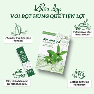Bột húng quế nguyên chất Goce - 72g (24 gói x 3g)