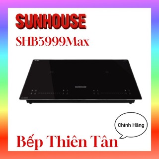 Bếp từ đôi cao cấp sunhouse shb5999max kính bo viền nhôm chống vỡ _ shb9101